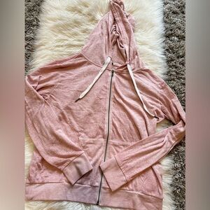 Pink Zip-Up Hoodie